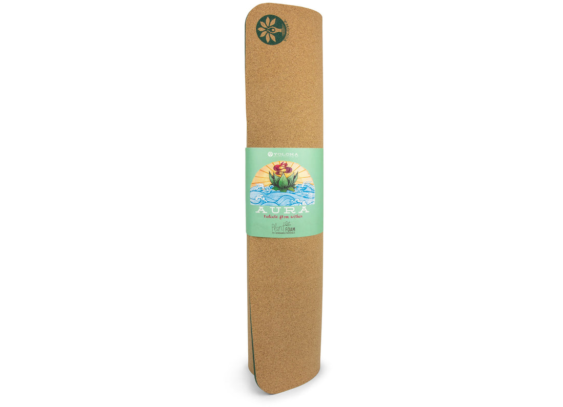 EARTH REST AURA CORK YOGA MAT + PLANT FOAM